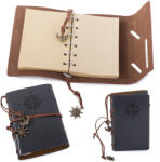 Verk Group Retro Vintage Utazó Napló Szürke Bőrborítással (14237_SZ)