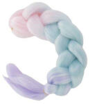 Soulima Többszínű szintetikus póthaj fonáshoz - 60 cm - Rózsaszín, Kék, Lila (00010341)