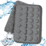 Verk Group Szilikon jégkocka forma 3D szívek, gömbök és gyémántok formájában (07353)