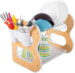 VERK GROUP Kétszintes, vízgyűjtős konyhai edényszárító (07112)