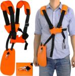 Verk Group Állítható, kényelmes fűkasza heveder szett, univerzális, narancssárga (11459)