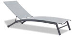 Garden Line kerti napozóágy, nyugágy - Szürke - 195 x 63 x 90 cm (ANH0860)