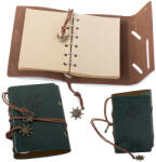 Verk Group Retro Vintage Utazó Napló Zöld Bőrkötésben (14237_Z)