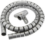 TOPEX Kábelrendszerező, vezető spirál, csatorna, műanyag, 200 x 3cm (79R275)