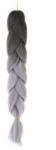 Soulima Többszínű szintetikus póthaj fonáshoz - 60 cm - Fekete, Szürke (00010345)