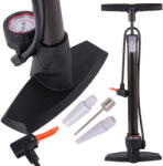 VERK GROUP Univerzális padlós pumpa nyomásmérővel autó- és bicikligumikhoz, labdákhoz (11403)
