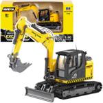Huina Toys fémlánctalpas kotrógép és buldózer 1: 50 sárga (22765)