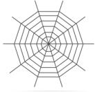 Family Plüss pókháló - halloween-i dekoráció - 200 cm - fekete (58102) - getitnow