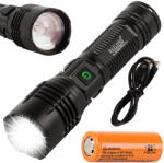 Bailong M1682 taktikai LED zseblámpa, zoom funkcióval és Power Bank képességgel (08327)