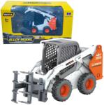 HUINA fém rakodógép markolóval, fehér 1: 50 (22754)