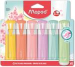 Maped Szövegkiemelő készlet, 1-5 mm, MAPED Fluo Peps Quality , 6 különböző pasztell szín (742558)
