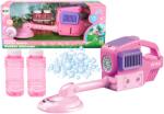 LEAN Toys Rózsaszín fénymásoló játék szappanbuborék-generátorral (18457)