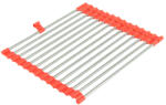 VERK GROUP Feltekerhető multifunkciós szárító és sütőrács - Piros (07187)