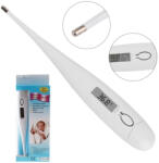Verk Group Digitális LCD hőmérő gyerekeknek, fehér színű, memória funkcióval (01100)