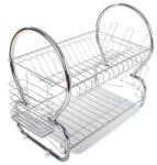 VERK GROUP Konyhai kétszintes edényszárító - Ezüst (07117)
