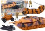 LEAN Toys Katonai Játékkészlet: Harckocsi, Helikopter, Katonák és Kiegészítők Hang- és Fényeffektekkel (19199)
