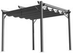Garden Line Kerti pergola - Szürke - 3 x 4 m (TUN5699)