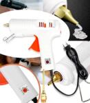 GordonToys Erős hőre olvadó ragasztópisztoly, digitális hőmérséklet-kijelzővel és 2 cserélhető fejjel, 11, 5 mm-es patronokhoz (G968)