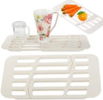 VERK GROUP Teleszkópos szárító a mosogatóra edényekhez és zöldségekhez, fehér (07264)