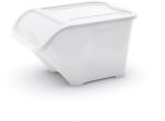 KIS Fehér fedeles műanyag tárolódoboz 55x39x32 cm All In Box - KIS