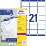 Avery-Zweckform Etikett, univerzális, 63, 5x38, 1 mm, kerekített sarkú, AVERY ZWECKFORM, 2100 etikett/csomag (L7160-100) - papir25