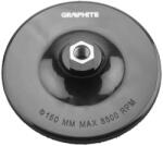 GRAPHITE Rugalmas csiszolótányér tépőzáras 150mm, M14 (55H826)