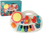 LEAN Toys Oktató Zongora Pillangó Motívummal és Hangszerekkel (17267)