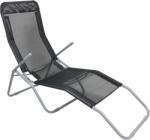 Garden Line Fekete kerti nyugágy, állítható háttámlával, 137x58x24/94 cm (LEZ5897)