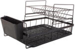 VERK GROUP Kétszintes konyhai edényszárító - Fekete (07121)