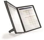 DURABLE Bemutatótábla tartó, asztali, 5 db bemutatótáblával, DURABLE SHERPA® , fekete (554001) - papir25