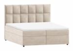 ROPEZ Bézs ágyneműtartós boxspring ágy 200x200 cm Flip - Ropez