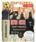 STABILO Szövegkiemelő készlet, 2-5 mm, STABILO BOSS original NatureCOLORS , 4 különböző szín (70/4-2-3)