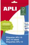 APLI Etikett, 20x50 mm, kézzel írható, kerekített sarkú, APLI, 150 etikett/csomag (01642) - papir25