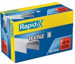 RAPID Tűzőkapocs, 43/8, horganyzott, textil, RAPID Superstrong (24872300) - papir25
