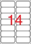 APLI Etikett, 99, 1x38, 1 mm, poliészter, kerekített sarkú, APLI, átlátszó, 140 etikett/csomag (10052) - papir25