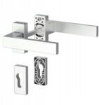 Medos Ajtókilincs Dublin rövid rozetta szett F1 homokfúvott szár 128 (MED119DSD-F1)