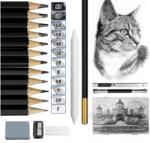  Ceruza készlet, 26 db-os rajzceruza, Hb B 2B 3B 4B 5B 6B 7B 8B F 2H H (5904133220661)