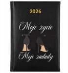 FunnyCase Könyvnaptár 2026 A5 Fekete Ajándék Neki Életem Szabályaim (Kalendarz 2026 Czarny Moje Życie Moje Zasady)