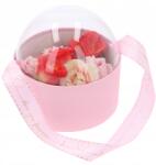  Rózsaszín átlátszó virágdoboz fedéllel flowerbox Valentin nap (TD00399/PINK)