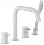 Armatura Kfa Álló Kádcsaptelep 4 Lyukú Moza, Matt Fehér (5035-210-44)