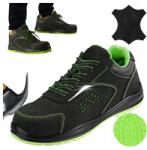 Specto S1 Férfi munkavédelmi cipő, bőr sportcipő kompozit orrmerevítővel (Buty męskie półbuty robocze z podnoskiem 46)