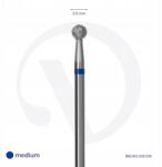 DIVNA Gyémánt bőrradír fej, gömb alakú, kék, 3, 5 mm