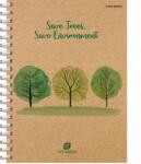 TOP-2000 Spirálos Jegyzetfüzet A4/80K Kockás MIX Green 400155221 A'5 (400155221)