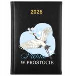FunnyCase Naptár 2026 A5 Fekete Tervező Ajándék Barátnőnek Szépség Egyszerűség (Kalendarz 2026 Czarny Piękno W Prostocie)
