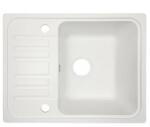 Aquamarin Egymedencés mosogató Aquamarin 1 gránit fehér (4056282466900)