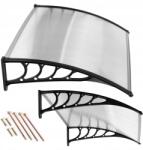 ModernHome Ajtó fölé szerelhető előtető 120x100 cm fedél polikarbonát MultiGarden (AW-017C 120x100)
