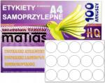 maTias Etikett címkék kerek A4 öntapadós fényes fi 57/100 (3202)