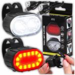  Kerékpár lámpa Első Lámpa Hátsó Led kerékpár kormány Erős Usb fényes (swiatlo do roweru oswietlenie rowerowe zestaw)