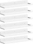 Lifewit polc, 37 x 10 cm, fehér, 6 darabos szett (B0CJQWRKQT)