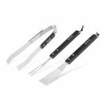 BBQ Grillező eszköz szett - 3 db-os - fa nyéllel (56304B)